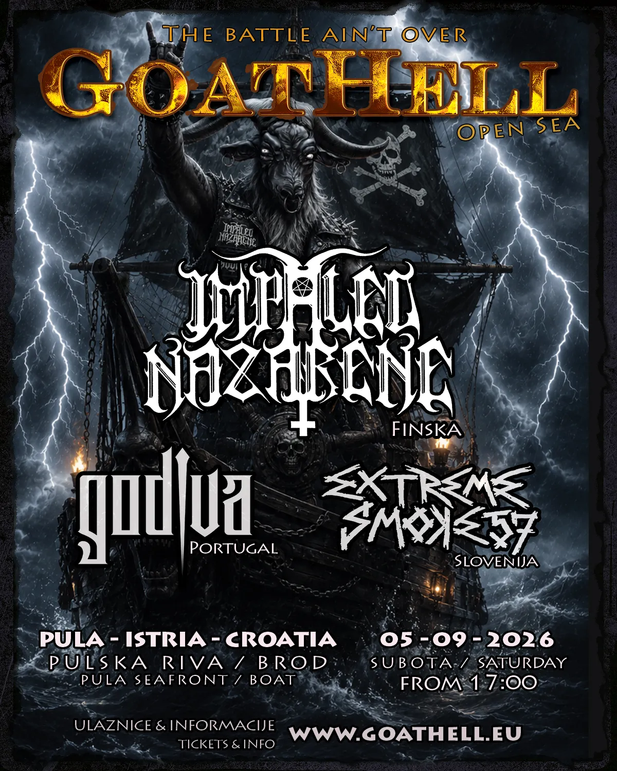 GoatHell Open Sea 2026 official poster
